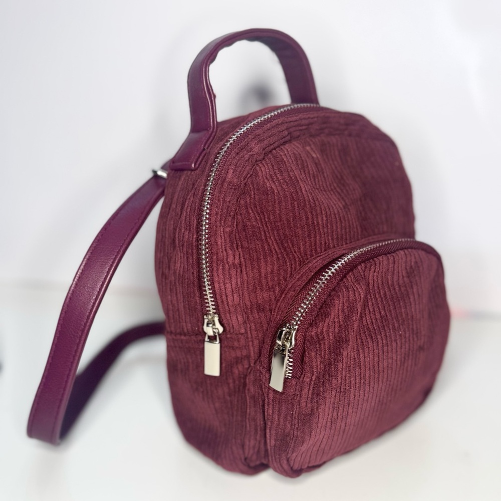 Corduroy Mini Backpack/Purse